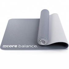TPE Yoga Mat with Strap (6mm Thick) - Grey