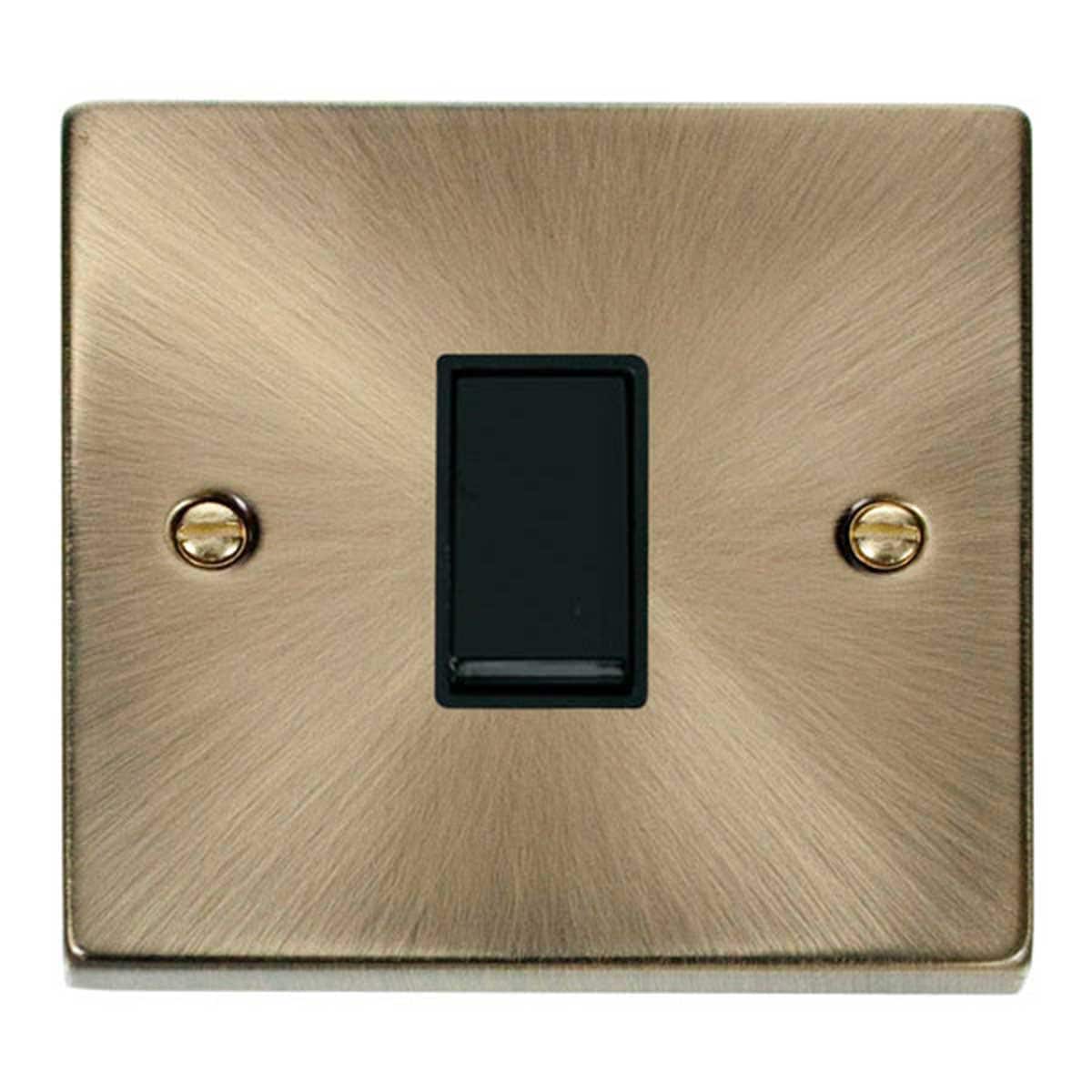 SE HOME Antique Brass 10A 1 Gang Intermediate Light Switch Brown Antique Brass