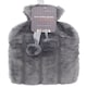 image 1 of Faux Fur Hot Water Bottle - Charcoal