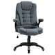 image 1 of Vinsetto High Back Home Office Chair Swivel Linen Fabric Desk Chair, Dark Grey