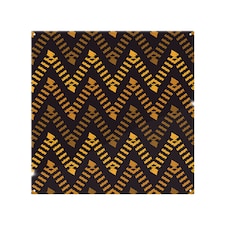 Freehand Horizontal Zigzag Chevron Stripes Boho Chic Splash Back | White