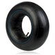 image 1 of SPARES2GO Innertube 3.50-4.00 x 8 Pneumatic Wheel Barrow Trailer Truck Cart Straight Inner Tube