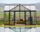 image 3 of 13 x 15 Feet Triomphe Garden Chalet Greenhouse - Arcylic/Aluminium - L380 x W454 x H285 cm - Black