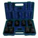image 2 of 1in Drive Double Deep Metric MM Impact Sockets 6 Sided 24mm - 38mm 8pc