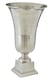image 2 of Interiors By Premier Elegant Large Silver Finish Fluted Vase, Durable Cermaic Flower Vase, Striking Design Vase For Bedroom | Silver