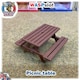 image 4 of Slot Car Scenery Trackside Picnic Table and Umbrella 1:32 Wasp P