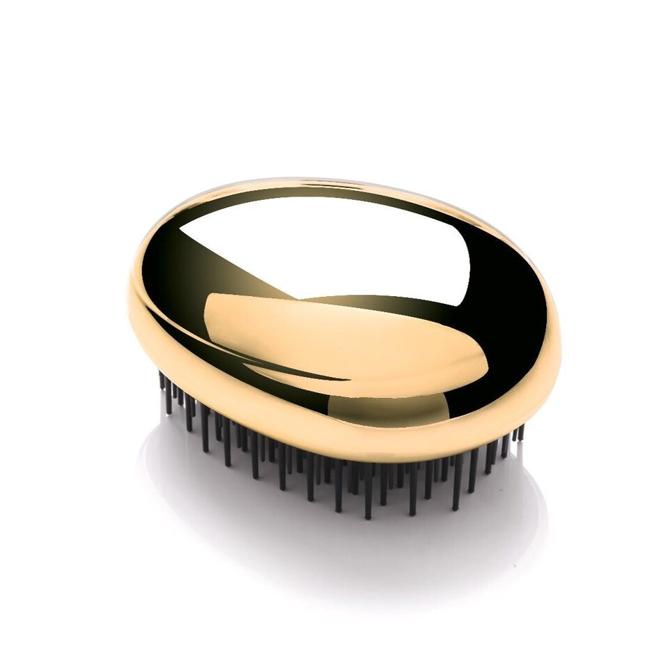 image 1 of Kent Brushes Pebble Detangling Brush in Gold