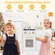 image 5 of COSTWAY Kids Play Kitchen Set Toddler Wooden Pretend Toy Kitchen Playset-White