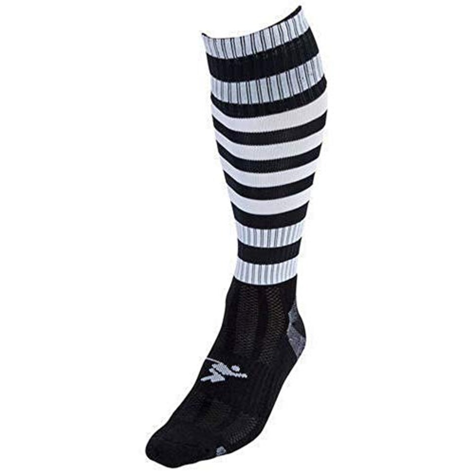 image 1 of Precision Training Hooped Pro Football Socks Navy/Red Boys