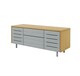 image 1 of Venice TV-Stand with 2 Doors & 2 Drawers Grey/Oak | Grey | Grey and Oak | One Size | 101