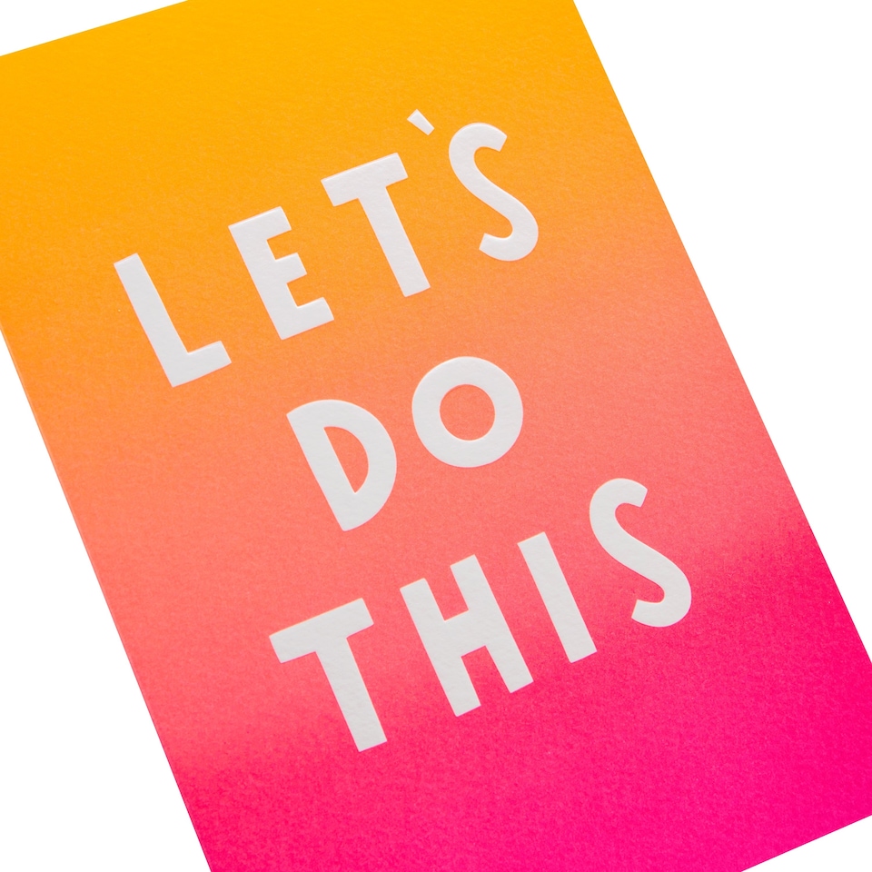 image 1 of Hallmark Birthday Card - 'Let's Do This' Text Design