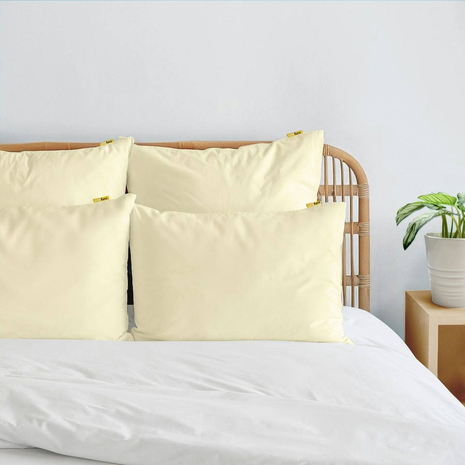 image 1 of 80 x 50 cm Yellow Cooling Pillow Case - 2 Pack