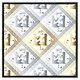 image 2 of Egyptian hieroglyphs in gold & silver (Picture Frame) White | L
