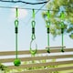 image 8 of AIYAPLAY Obstacle Course for Kid with 10 Piece Slackline Kit, Green