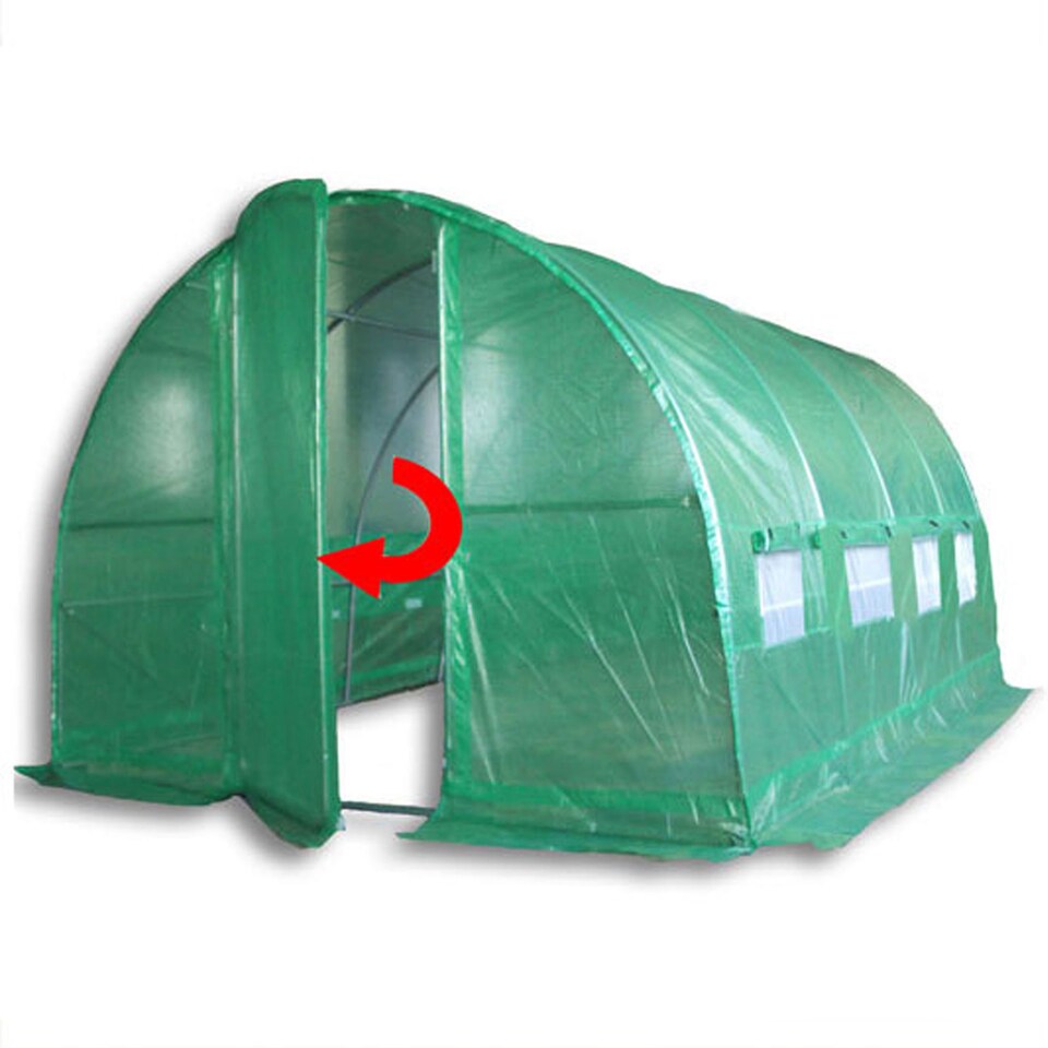 image 1 of 4m x 3m (13' x 10' approx) Pro+ Polytunnel Greenhouse - Green