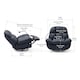 image 8 of Chicago Faux Leather Swivel & Rocker Manual Recliner Chair Black | Black | Black | One Size