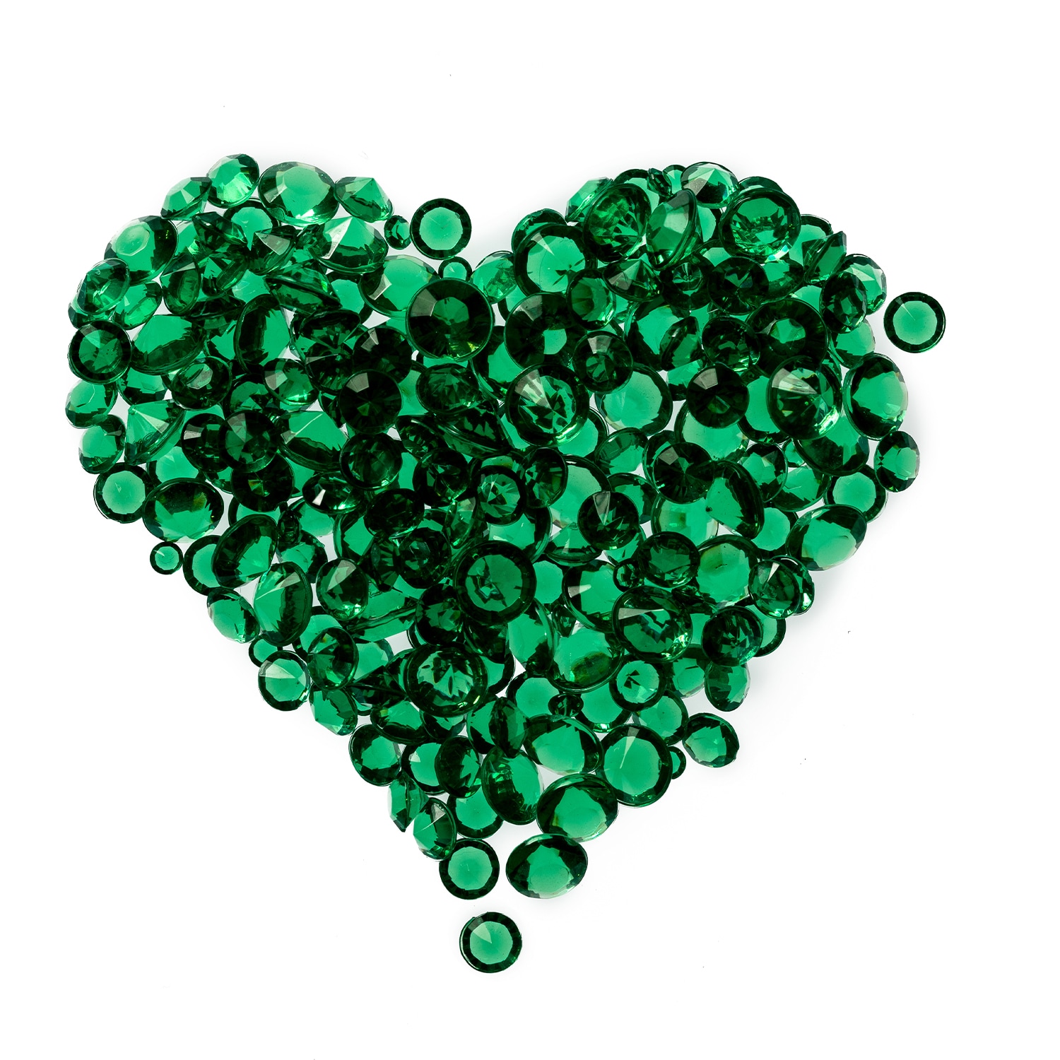 Neel Blue Acrylic Rhinestone Table Confetti, Table Scatters - 2000pcs in Emerald