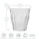 image 3 of Duralex 6 Piece Picardie Drinking Tumbler Glasses Set - Grey - 250ml Grey