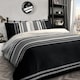 image 2 of Velosso Tonal Printed Cotton Blend Duvet Cover and Pillowcase Set Brown | King