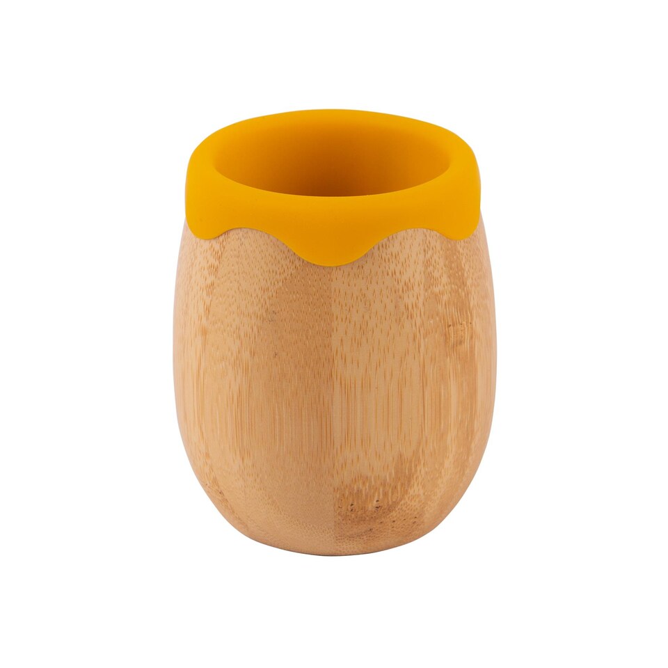 image 1 of Tiny Dining Bamboo Baby Trainer Cup - 130ml  - Yellow | Yellow | Yellow