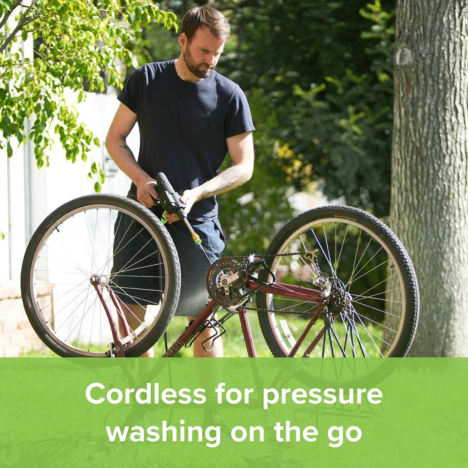 image 1 of Jet Hawk Cordless Pressure Washer - Green