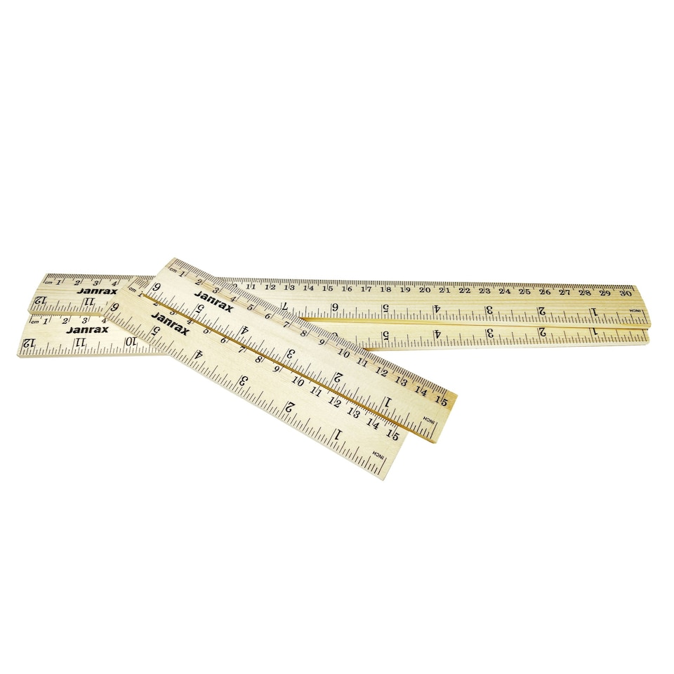 image 1 of 30cm Wooden Ruler by Janrax