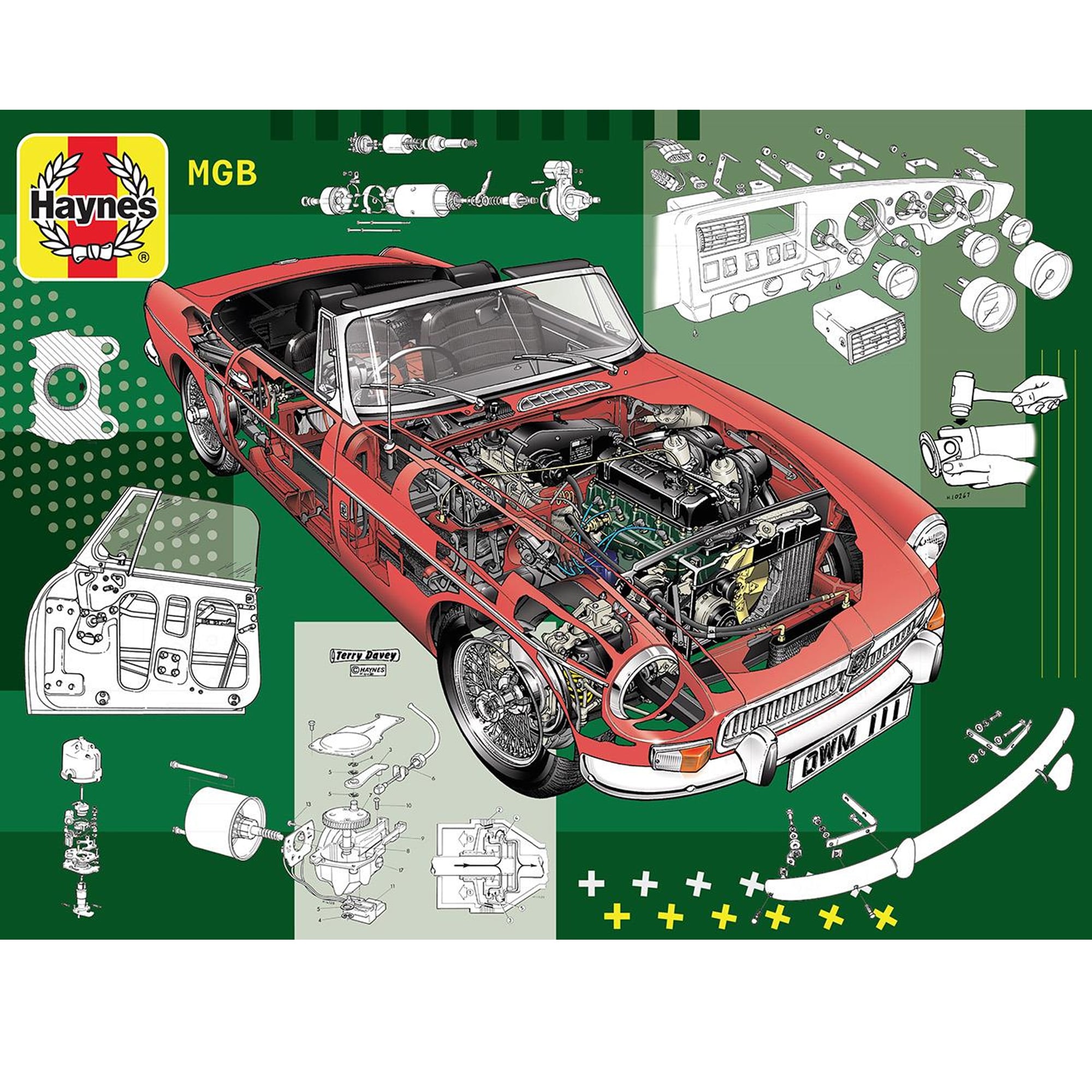 Haynes MGB Jigsaw Puzzle Classic 1962 1980 MGB Roadster GT Coupe