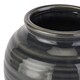 image 2 of Seville Collection Squat Vase - Ceramic - L18 x W18 x H17 cm - Navy Blue