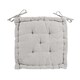 image 1 of Nicola Spring French Mattress Seat Cushion - 40cm - Grey | Grey | Grey