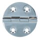 image 5 of Polished Door Circular Hinge 10 Pack Stainless Steel 64mm diameter 316 Marine Cabin
