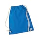 image 1 of Westford Mill Cotton Gymsac Bag - 12 Litres - Sapphire Blue - One Size | Multi | One Size