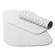 image 1 of Vision Essentials Anti-Slip Rubber Square Shower Mat White | White | One Size