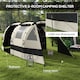 image 3 of Outsunny Blackout Camping Tent with Bedroom & Living Room for 4-5 Person, Black
