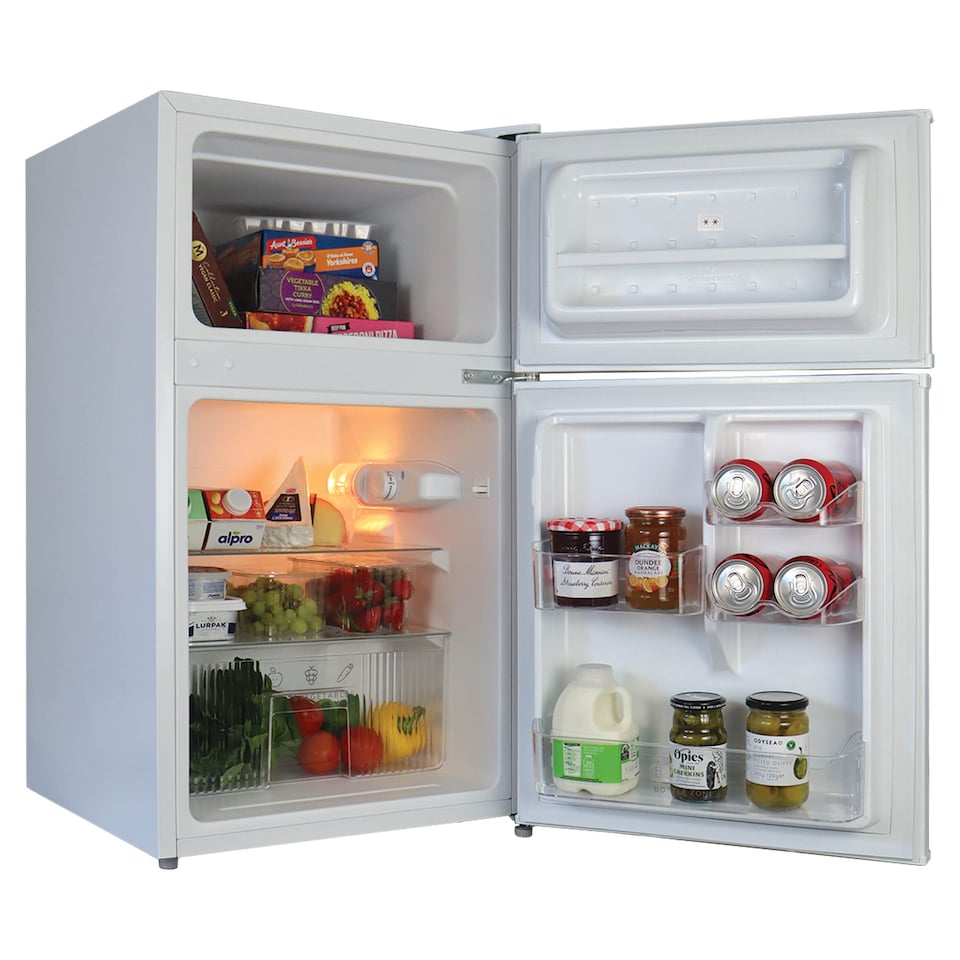 image 1 of Igenix IG347FF Freestanding Under Counter Fridge Freezer, 87 L 47 cm Wide, White