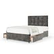 image 1 of Ortho Classic Orthopaedic Charcoal Chenille 2 Drawer Divan Set And Pearl Headboard Small Single