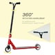 image 9 of HOMCOM Stunt Scooter Entry Level Tricks Scooter for 14+ Beginners Red