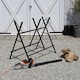 image 5 of Harbour Housewares Folding Iron Log Saw Horse - Black