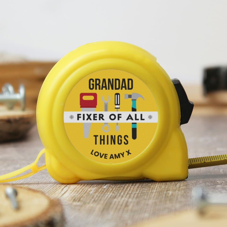 image 1 of Personalised Fixer of All Things Tape Measure