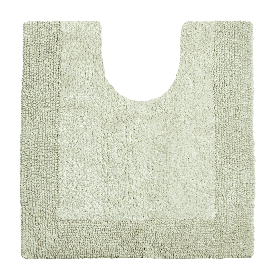 image 1 of Heavyweight Reversible Pedestal Toilet Mat - Sage Green
