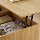 image 4 of Wooden Coffee Table With Lift Up Top and 2 Large Storage Drawers Bruges | Brown