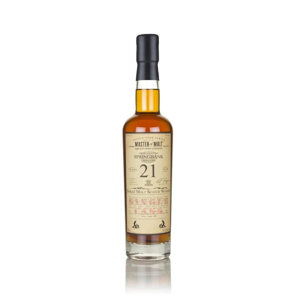 image 1 of Springbank 21 Year Old 1996 - Single Cask Master of Malt