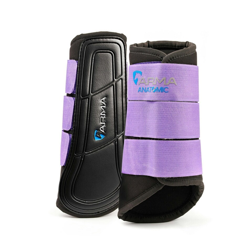ARMA Neoprene Horse Brushing Boots - Lavender - X Full