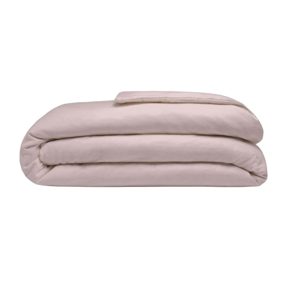 image 1 of Belledorm Brushed Cotton Duvet Cover - Powder Pink - Superking
