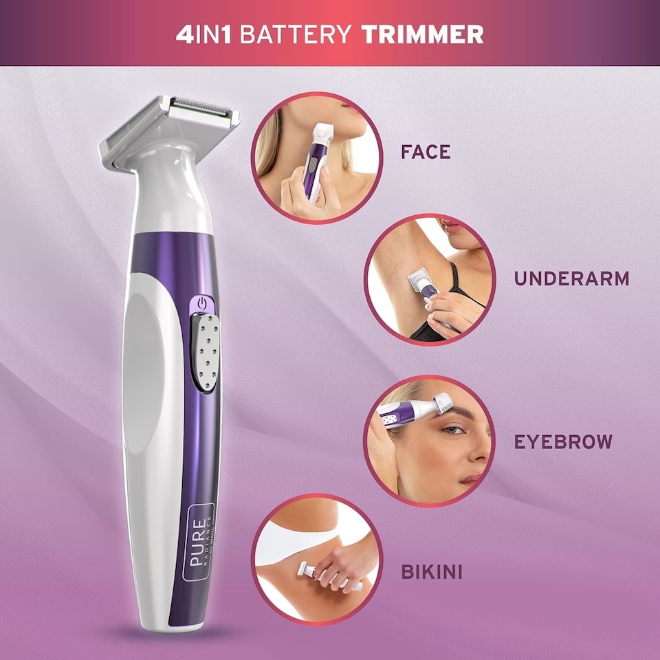 image 1 of Wahl Pure Radiance Women Face and Body Hair Remover Trimmer Kit 5604-1317