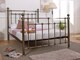 image 2 of 4ft6 Double Brass Finish,Traditional Antique Victorian Metal Bedstead Bed Frame