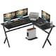 image 1 of HOMCOM L-Shaped Corner Computer Desk Laptop Workstation PC Table Home Office