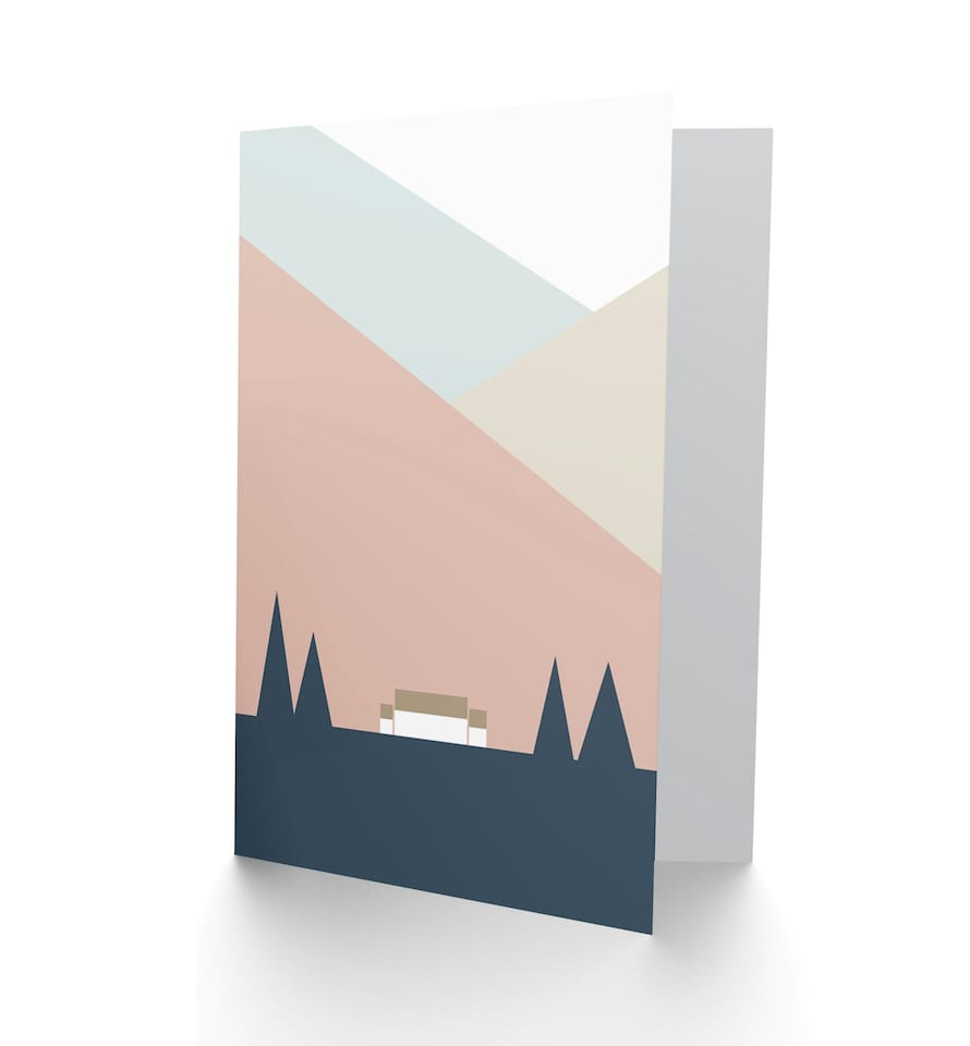 image 1 of Pastel Geometric Shapes Scotland Scottish Scotland Card