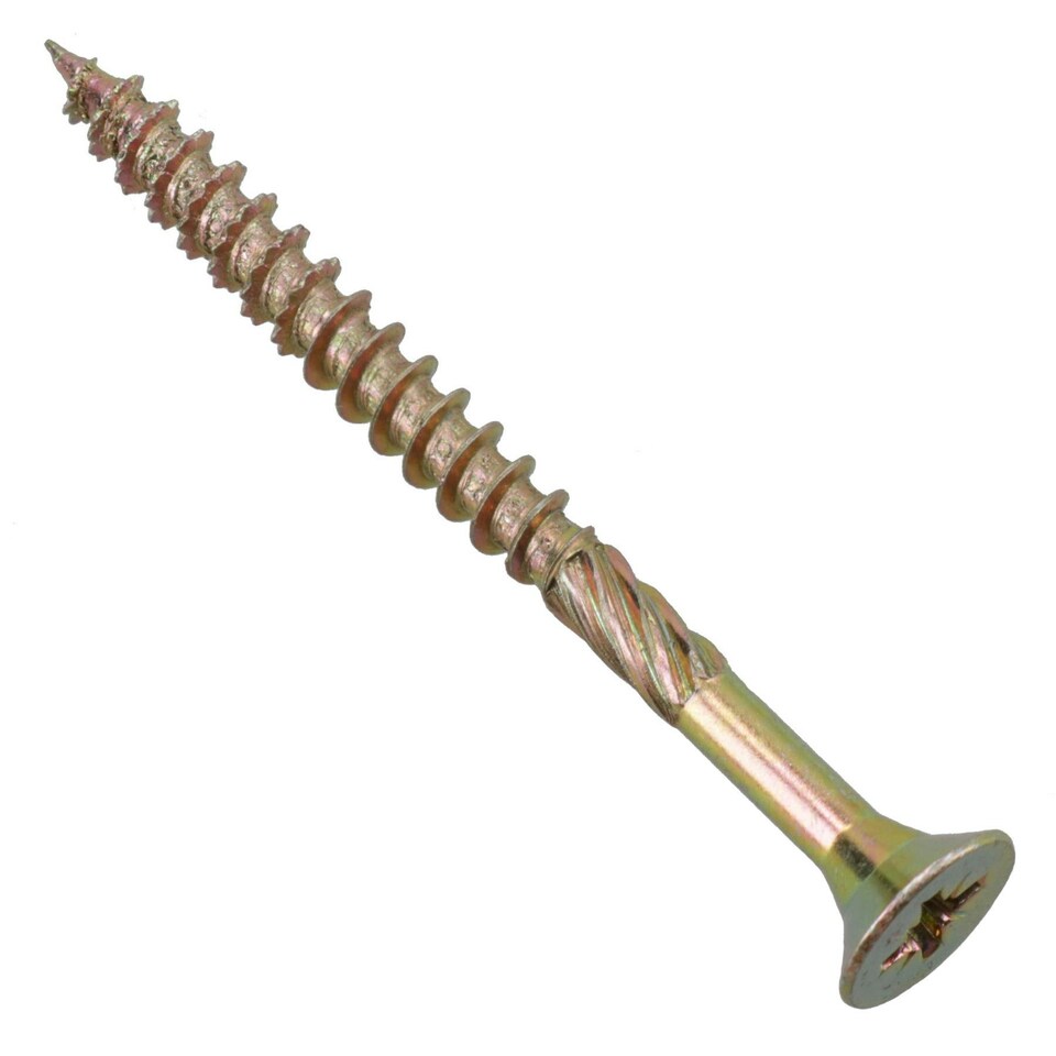 image 1 of Countersunk Wood Screws 5.0 x 60mm Serrated Edge Prevent Splitting PZ2 500pc
