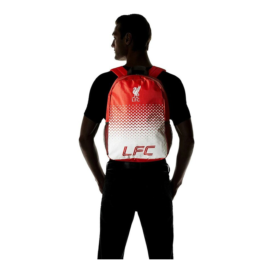 image 1 of Liverpool FC Official Football Fade Design Backpack/Rucksack - Red/White - One Size