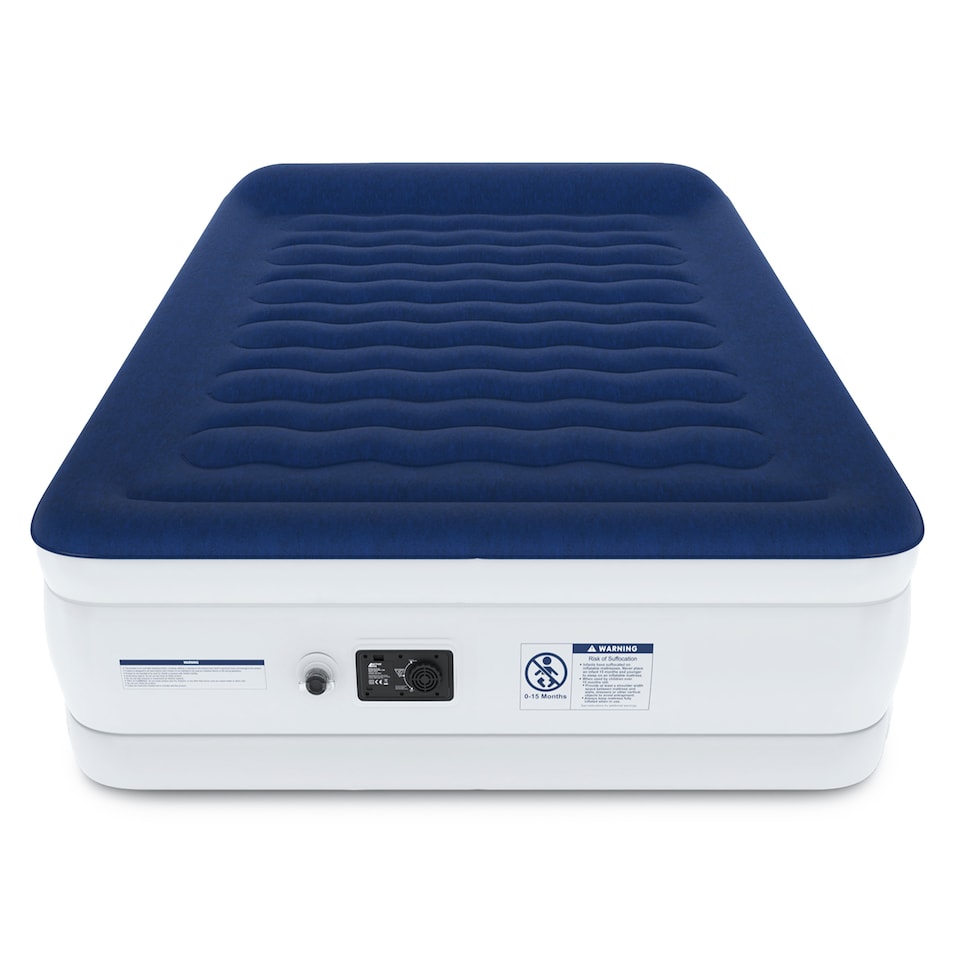 image 1 of Active Era Double Size Comfort Plus Air Bed – Navy/White